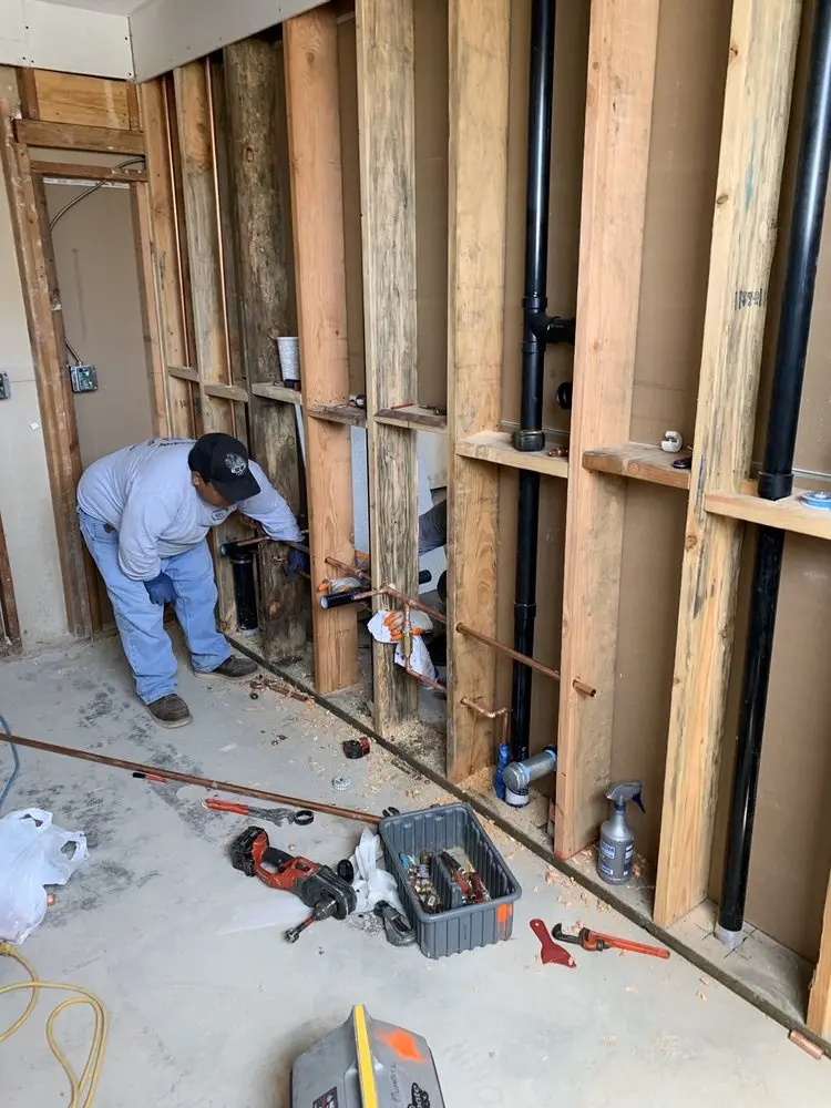 Commercial rough-in plumbing for Water Heater Replacement in Cherry Blossom